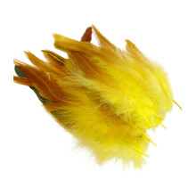Pack Of 100 Natural Plumage For Crafts Elegant Accent-Yellow