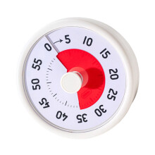 Kunststoff-Countdown-Uhr, Küchentimer mit großer Zahl,-Perlweiß