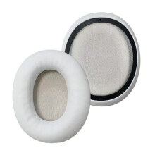 2 Piece Replacement Earpads Protein Leather Ear CushionS-White