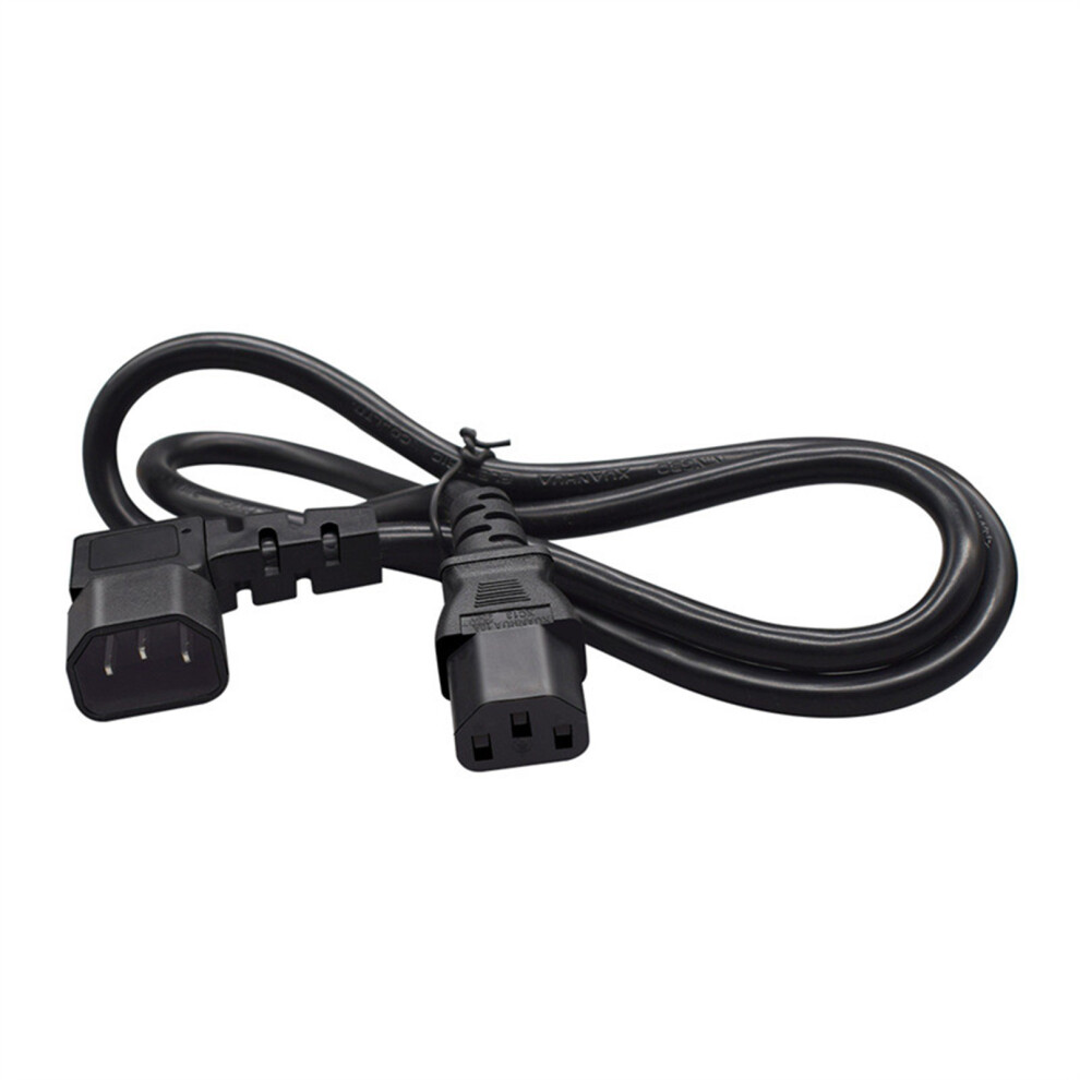 Premium C14 Male To C13 Female Power Cable With Left Bend-1M 7751001536953