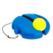 Professional Tennis Training with Elastic Rope and Rebound Base