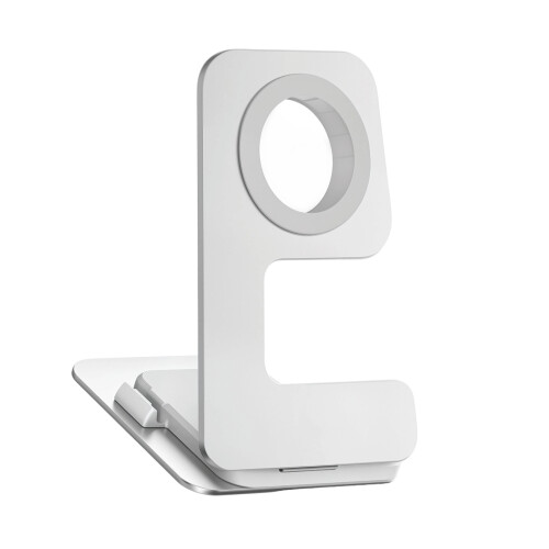 Portable Aluminum Stand Adjustable Viewing Angle for-Silver