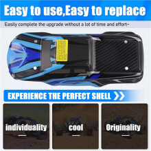 2X para HBX 16889 16889A 16890 16890A SG1601 SG1602 RC Car Body Shell e Adesivo B004-INV 1/16 RC Car Peças Acessórios B