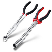 Lot de 2 Outils de Démontage de Fil de Bougie D'Allumage, Outil de Démontage de Soufflet de Bougie D'Allumage et Pince, Outil de Démontage