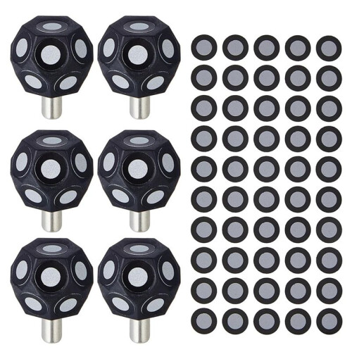 6 Pcs Multi-Angle  Set 100 Point 3D Scanner Markers Dot Stickers Scanning Spray-Scanner Turntable 6mm Dot