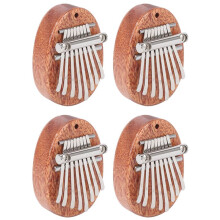 4X 8 Tasti  Kalimba Squisito Dito Pollice Pianoforte Marimba Musicale Buono Regalo Pendente Accessorio