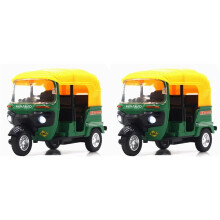 2X Alta Simulazione Triciclo Indiano Automobili Giocattolo India Tirare Indietro Luce Suono Moto Moto Giocattoli Auto per Bambini Regali per Bambini,