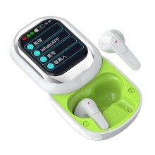 AI Translation Slider Wireless Headset Slider Design Touch Screen No Delay Noise Reduction Long Battery Green