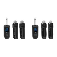 2X Wireless Audio Transmission Receiver and Transmitter System Professional Wireless Guitar XLR Transmitter and Receiver