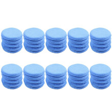 100X Car Waxing Polish Microfiber Foam Sponge Applicator Cleaning Detailing Pads