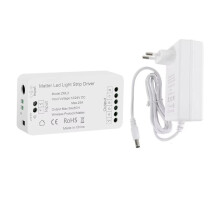 Matter over WiFi LED Strip Light Controller RGBCW Led Driver Works for Homekit Smartthings Alexa EU Plug