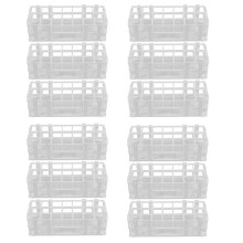 Rack Per Provette Nel Plastica Da 12 Confezioni, 21 Fori Supporto Per Provette Da Laboratorio Per Provette Da 30 mm, Bianco, Rimovibile (21 Fori)