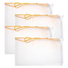4er-Pack Ultrafeine Nylon-Käsetücher zum Abseihen Von Honig, Wiederverwendbar und Waschbar, Passend für 5-Gallonen-Eimer