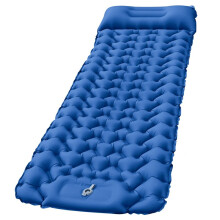 Ultralight Inflatable Camping Sleeping Pad with Built-in Pillow & Foot Pump for Outdoor Comfort