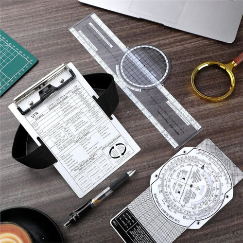 Aviation  Tools Kit E6b Flight Computer Calculator Aviation Aluminum Kneeboard Essential  Accessories Gifts 1