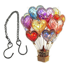 Hot Air Balloon Suncatchers for Window Decors Stained Glass-C