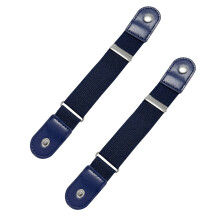 2 stuks verstelbare tailleriem voor broeken, hoge-Marineblauw