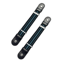 2-pack rekbare heupriemen, geen punch-ontwerp,-Zwart en blauw