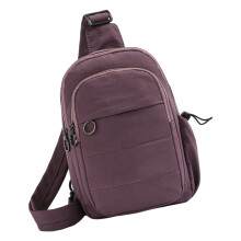 Practical Small Shoulder Bag With Multiple Pockets-Purple