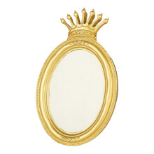 Stylish Resin Decorative Jewelry Stand Antique-Beige round