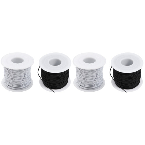 4Rolls Elastic Bracelet String Assorted Colors for DIY Jewelry Crafts