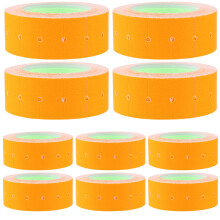 4Rolls Red Smooth Paper Price Label for Retail Sale and Market Use