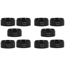 10X WD120 0,7X Microscópio Estéreo Trinocular Lente Objetiva Auxiliar Lente Barlow Rosca de 48mm