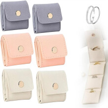 Jewelry Bag, with Multiple Compartments, Foldable Design for Earrings Necklaces Bracelets, Portable Storage