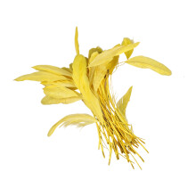 50Pcs Vibranting Dyed Plumage 12 18CM For Costume Design-Yellow