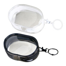 2Pcs Clear Hanging Toiletry Bags Waterproof Makeup-BLACKWHITE