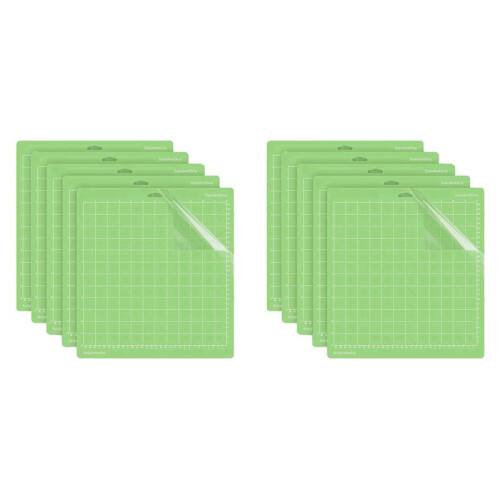 10 PeçAs Tapete de Corte Leve para  One/Air/Explore Air2AndAir 3/MakerandMaker 3, Tapetes de Corte Acolchoados 12X12 Polegadas-Verde
