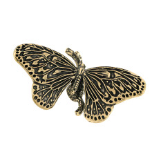 Retro Style Metal Drawer Knobs Butterfly Designs for-Aged Color