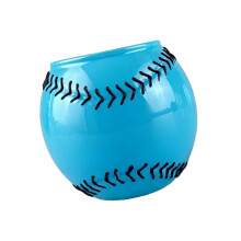 Elegant Baseball Themed Whiskeys Glass Bottle Artistic-Blue