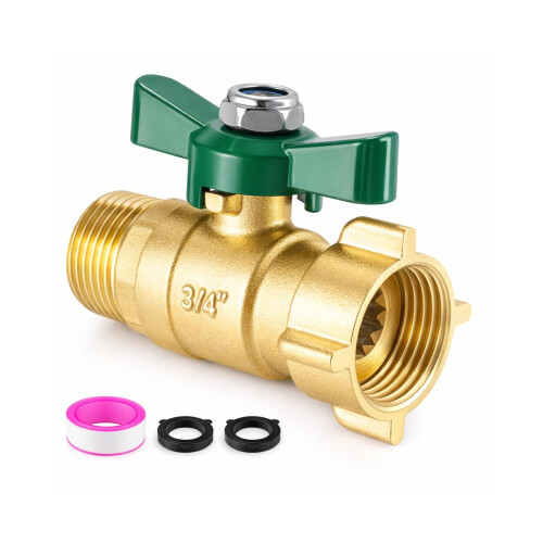 Durability 3/4 Inch Brass Shutoff Valves With Full Flows Heavy