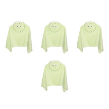 4Stk Kinder Badeponcho Coral Fleece Kapuzentuch Mit Niedlichem Dino