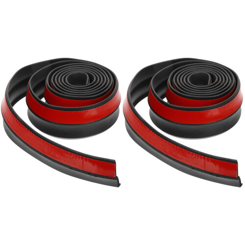 2Rolls Selbstklebende Gummidichtungen Schwarz Für DIY