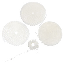 5M Künstliche Perlenkette Beige ABS Für DIY Bastelprojekte Und Feiern