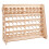 60-Slot Solid Wood Paint Organizer Rack Khaki for Acrylic Paints 1