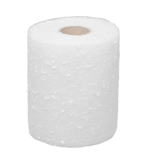 1Roll Blumenstrauß Verpackungsnetz Weiß Schneepunkt Tüll