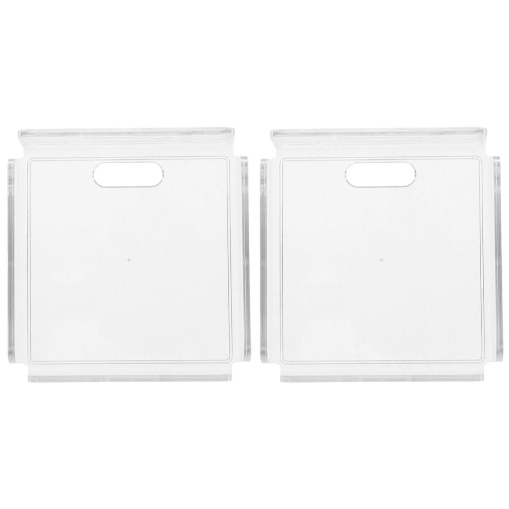 2Pcs Clear Acrylic Wall Shelf No Drill Bracket For Camera Or Speaker 034141849754