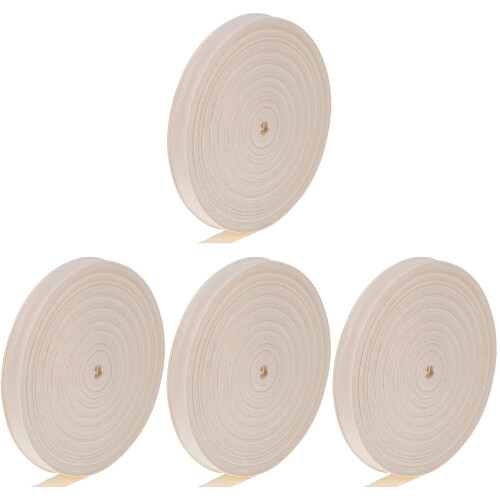 4Rolls Baumwoll-Binding Tape Strap Strap Für Kleidung Taschen Basteln