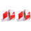 2Rolls Reflective Warning Tape Pet Bright Colors for Vehicles 1