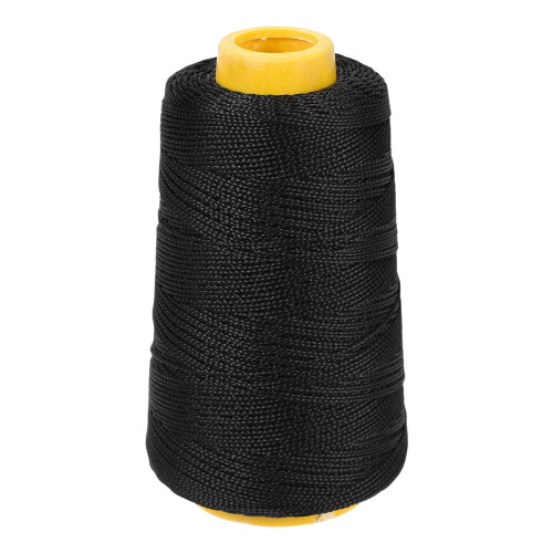 1Roll Schwarzer Nylon Nähfaden Für Heimwerker Leder Möbelhandwerk