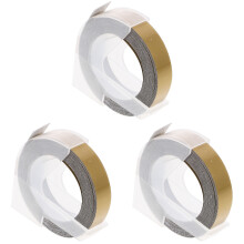 3Rouleauxrubans D'étiquettes 3D Dorées Pour Usage Manuel Et Décoration