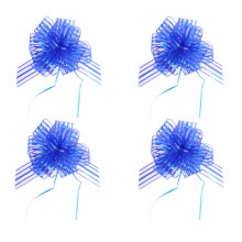 10Stk Pull Bows Blau, Stabile Handlaufblumen Für Hochzeitsgeschenke
