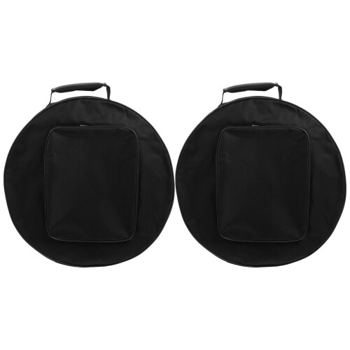 2Stk Schlagzeug Snare Drum Mit Oxford Stoff Schwarz