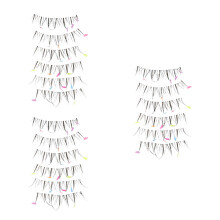 3Boxen Komfortable Nylon Herzen Wimpern Bunt Für Cosplay & Auftritte