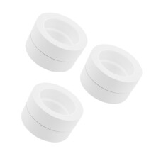 6Rolls PVC Warnband Weiß Für Und Sportbereiche Selbstklebend