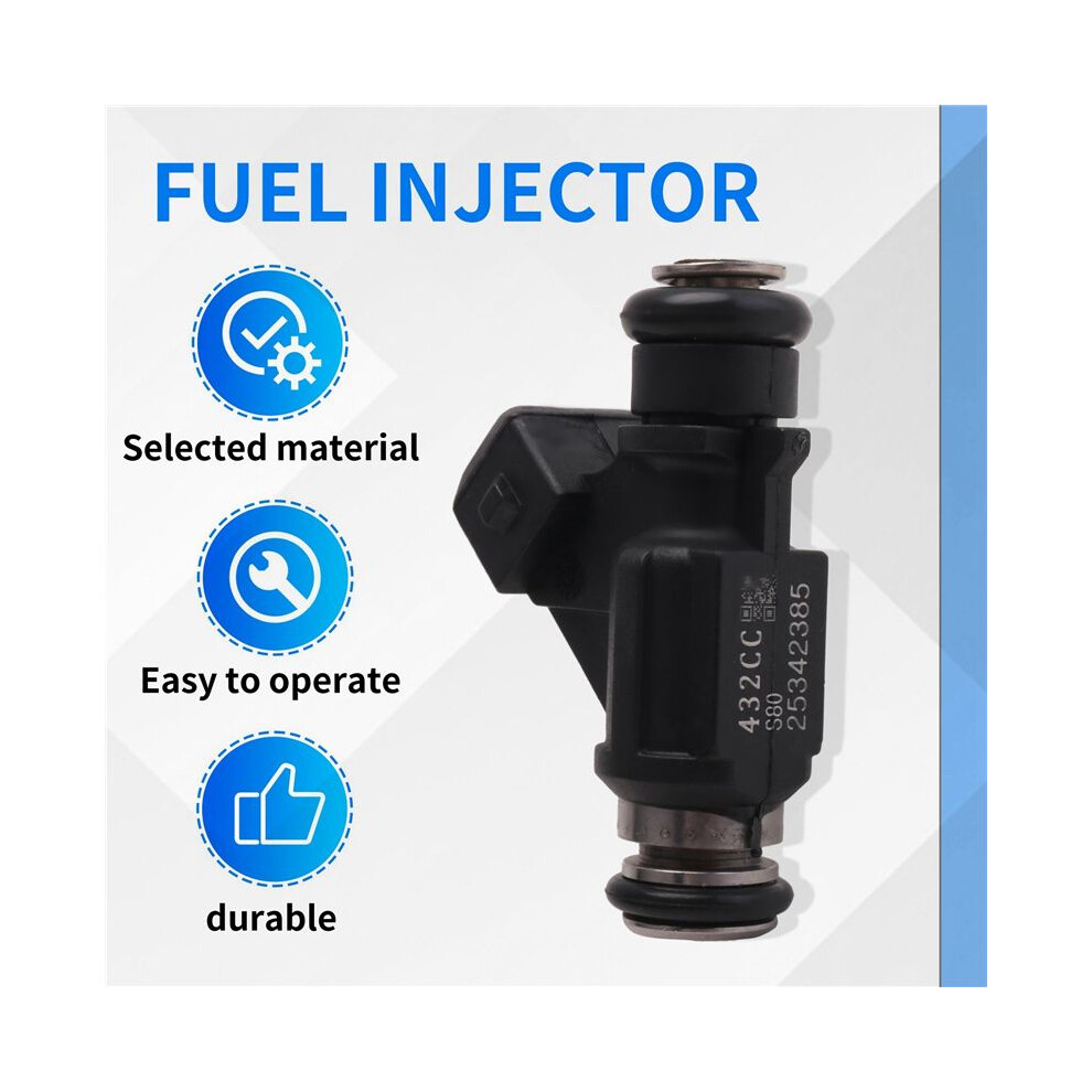 2X New Fuel Injector For 2002-2010 Mercury Marine Efi 4 Stroke 30, 40, 50, 60 Engines 25342385 93345842 4711498960726