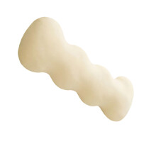 Oreiller ergonomique d'été avec tissu-Jaune crème 100X48CM